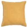 Coussin en lin lavé jaune 45x45